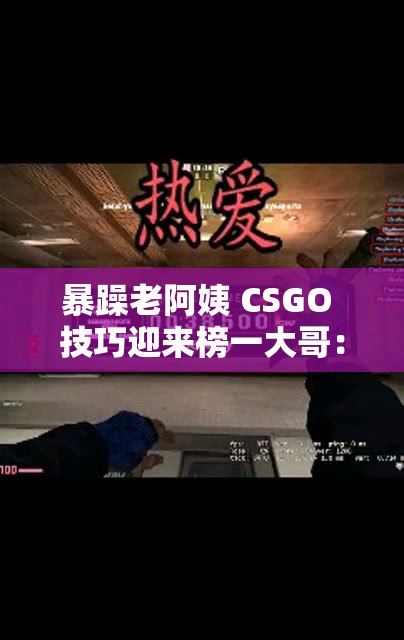 暴躁老阿姨 CSGO 技巧迎来榜一大哥：教你如何快速提升游戏水平