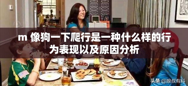 m 像狗一下爬行是一种什么样的行为表现以及原因分析