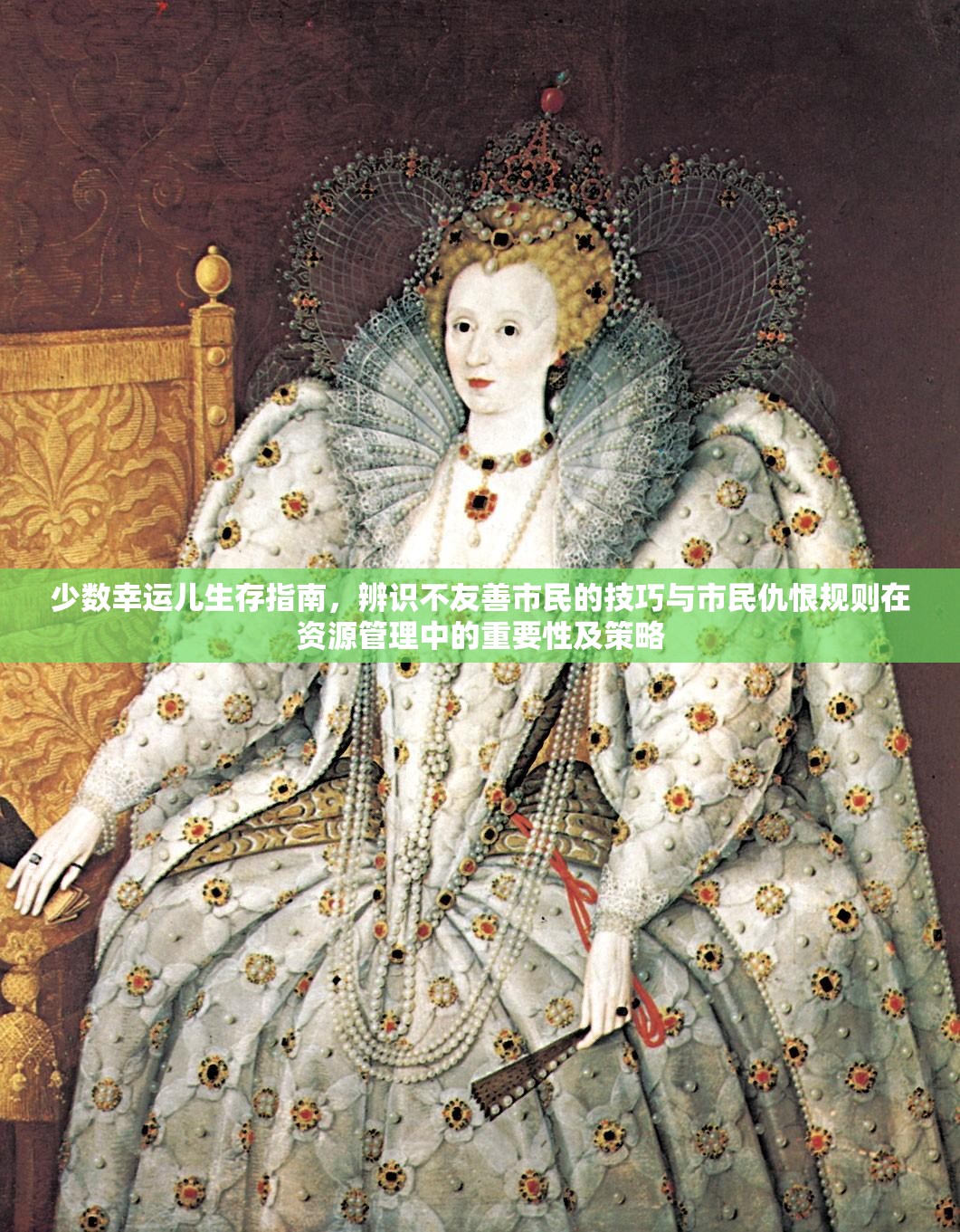 少数幸运儿生存指南，辨识不友善市民的技巧与市民仇恨规则在资源管理中的重要性及策略