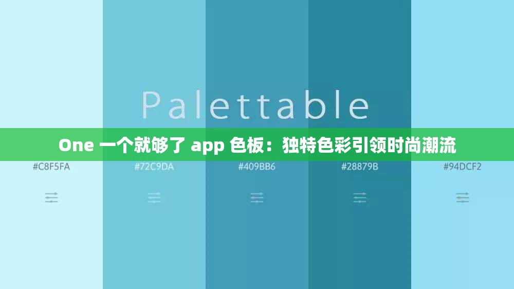 One 一个就够了 app 色板：独特色彩引领时尚潮流